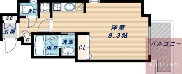 ファーストステージ江坂広芝町Ⅱの物件間取画像